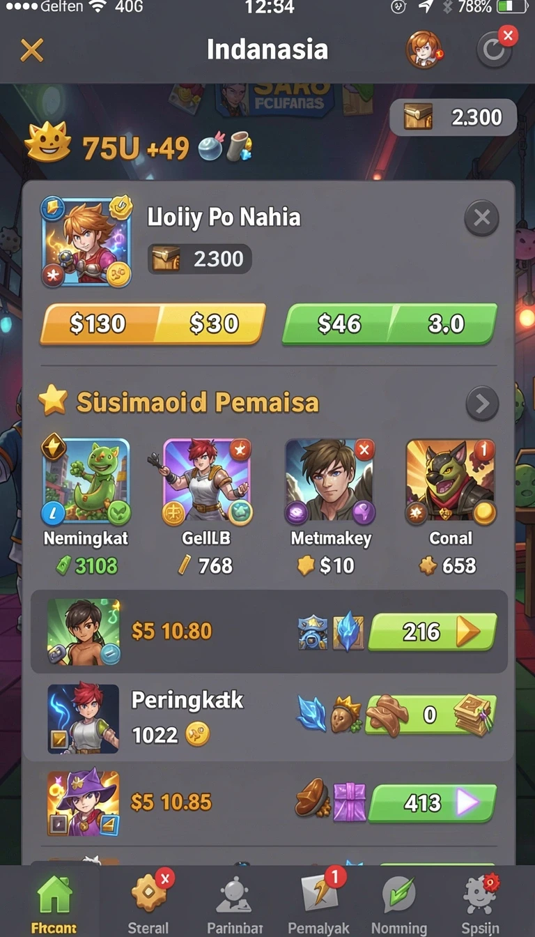 Tampilan utama aplikasi Review Aplikasi coins yang intuitif dan efisien.