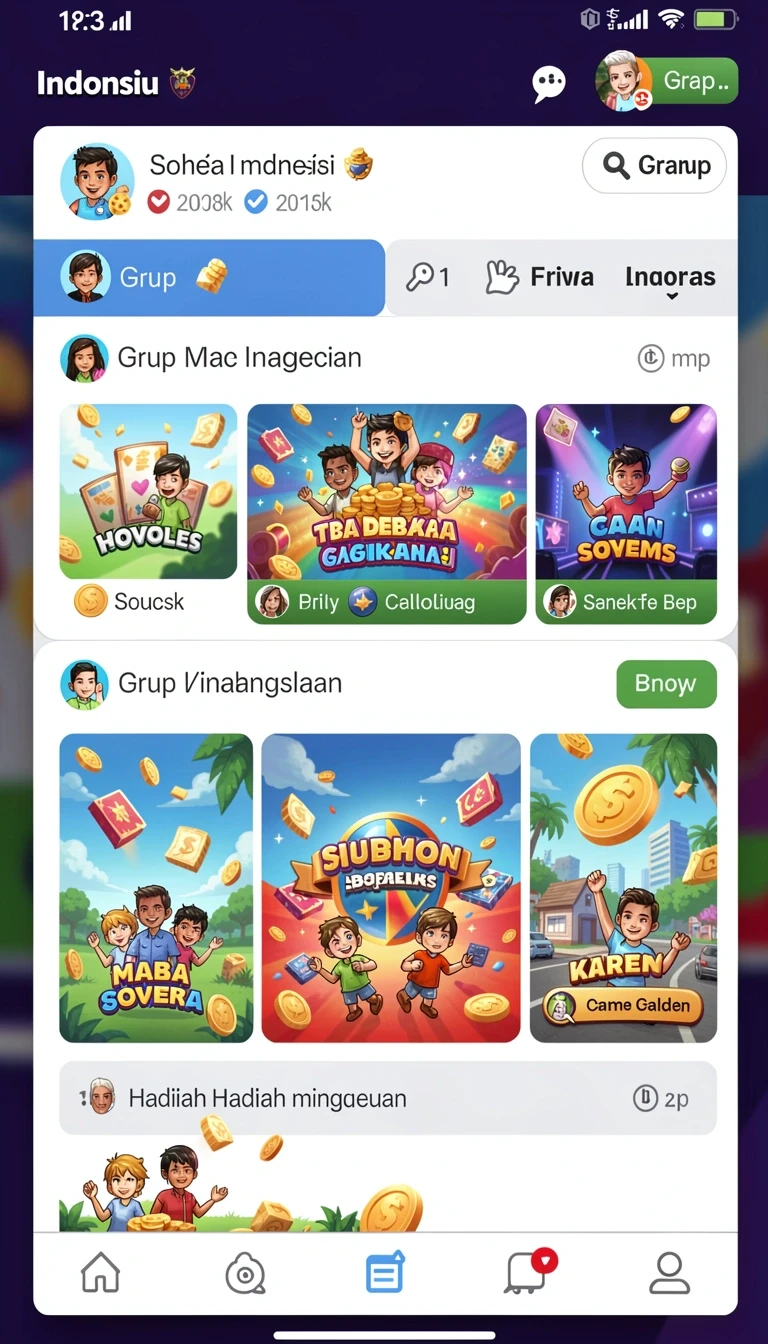 Tampilan utama aplikasi katakwin App APK Terbaru yang intuitif dan efisien.
