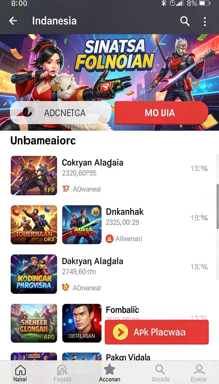 Tampilan utama aplikasi pulsa303 App APK Terbaru yang intuitif dan efisien.